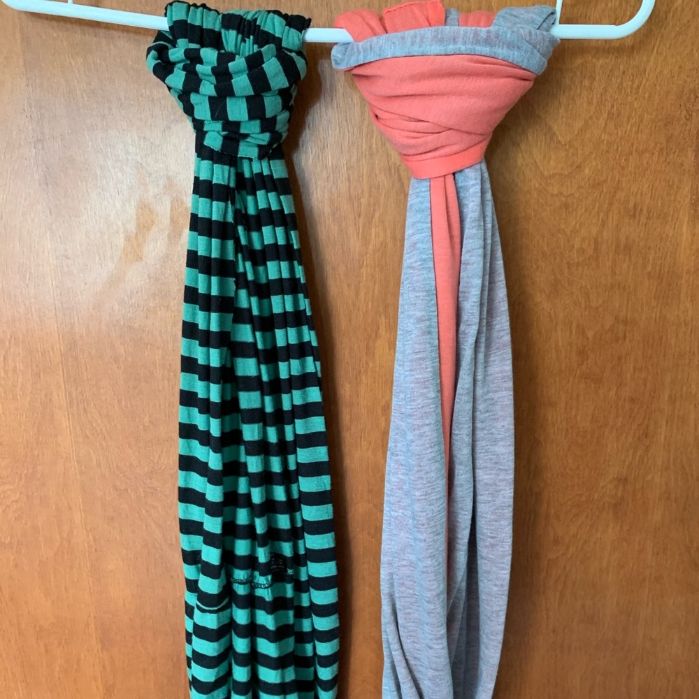 Two infinity scarves
